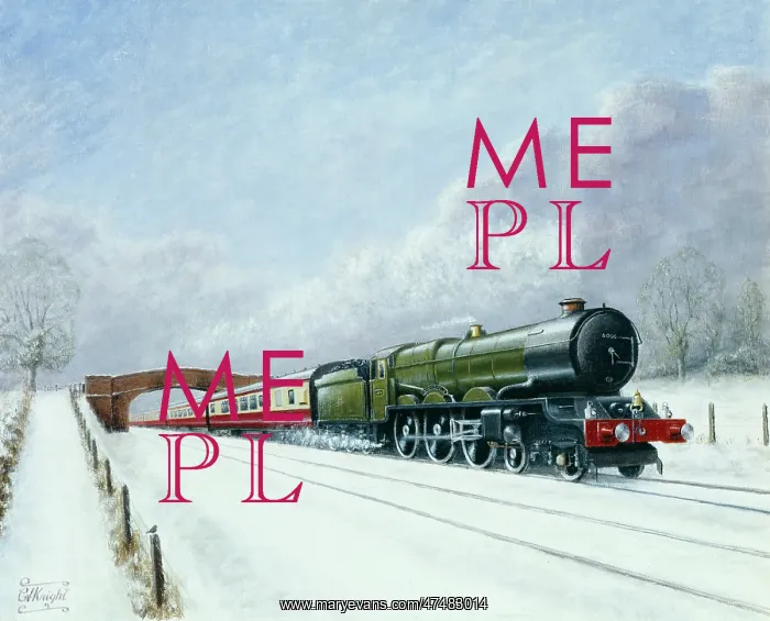  : King George V in Snow ' steam train