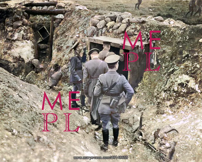 : King George V touring battlefield, Western Front, WW1 : King George V touring battlefield, Western Front, WW1