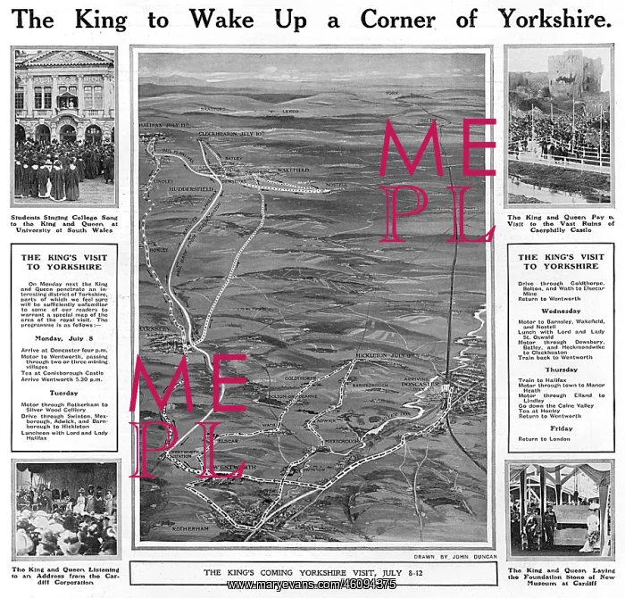 : King George V - Visit to Yorkshire : King George V - Visit to Yorkshire