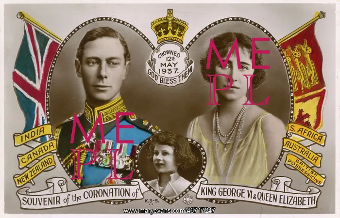 : King George VI - Coronation Souvenir Postcard : King George VI - Coronation Souvenir Postcard