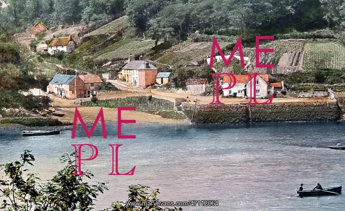 : King Harry's Ferry, Cornwall, Victorian period : King Harry's Ferry, Cornwall, Victorian period