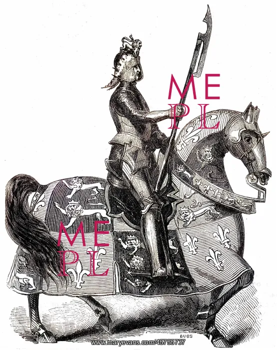 : King Henry VI in armour on horseback : King Henry VI in armour on horseback