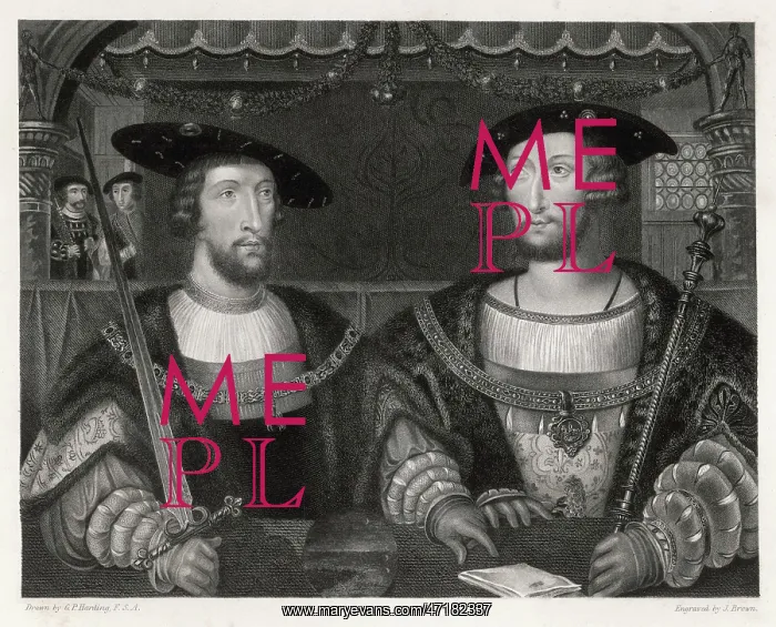 : King Henry VIII and Emperor Carl V : King Henry VIII and Emperor Carl V