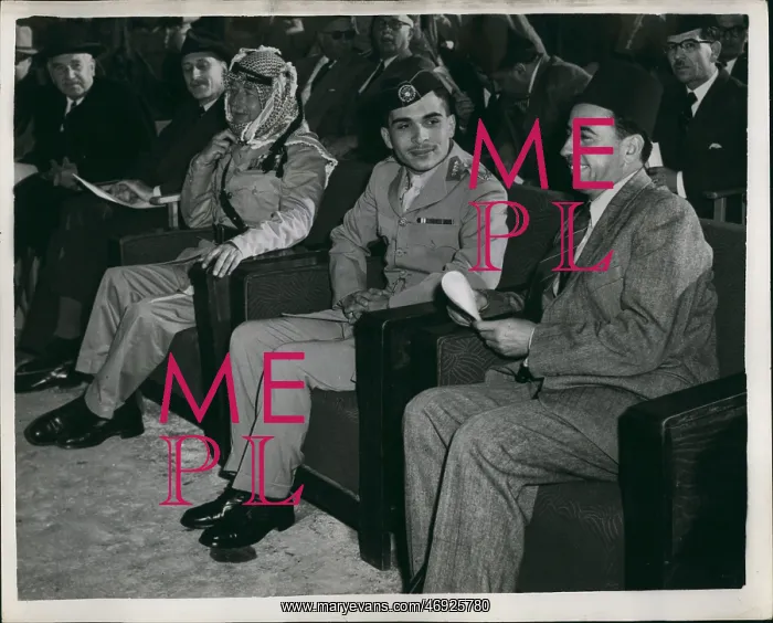 : King Hussein of Jordan and Glubb Pasha : King Hussein of Jordan and Glubb Pasha