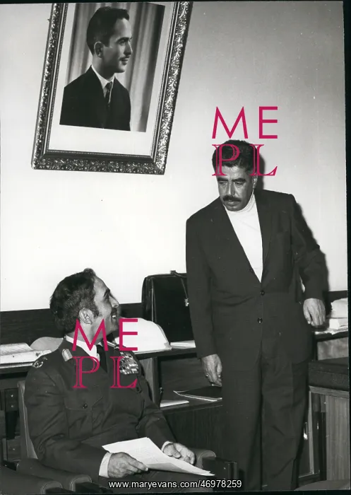 : King Hussein with Prime Minister : King Hussein with Prime Minister