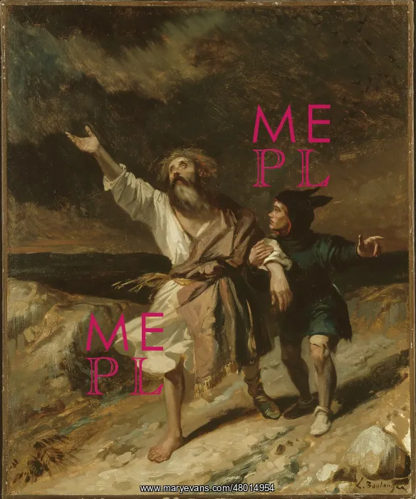 : King Lear and his jester during the storm : King Lear and his jester during the storm