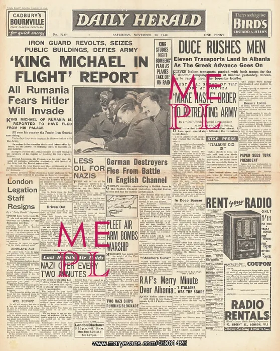 : King Michael flees Romania : King Michael flees Romania