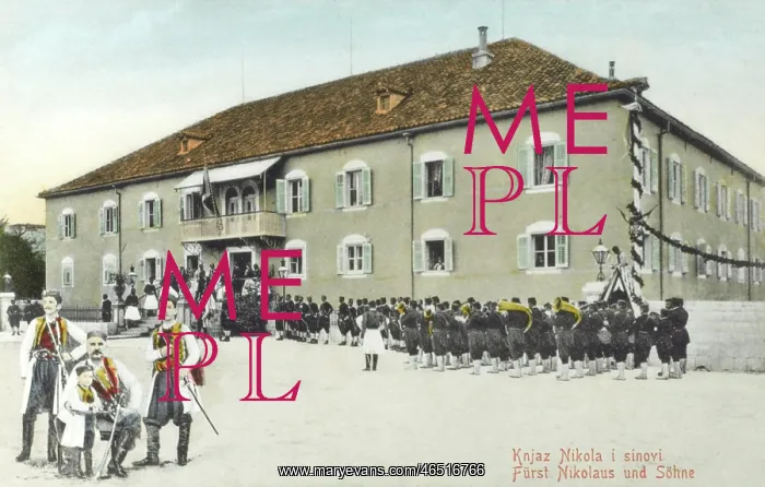 : King Nikola I of Montenegro and his sons : King Nikola I of Montenegro and his sons