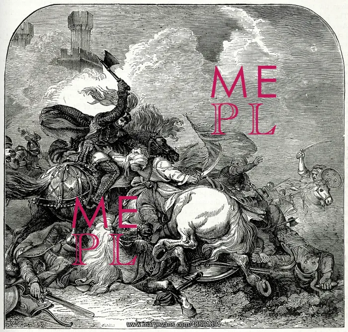 : King Richard I in the Battle of Jaffa, Third Crusade : King Richard I in the Battle of Jaffa, Third Crusade