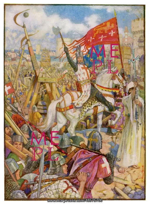 : King Richard I leading the Third Crusade : King Richard I leading the Third Crusade