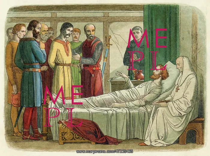 : King Richard I pardons his slayer : King Richard I pardons his slayer