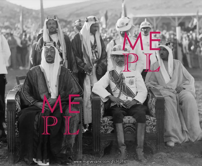 : King Saud and Talal bin Abdullah (Emir Abdullahs : King Saud and Talal bin Abdullah (Emir Abdullahs