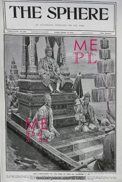 : King of Siam, coronation : King of Siam, coronation