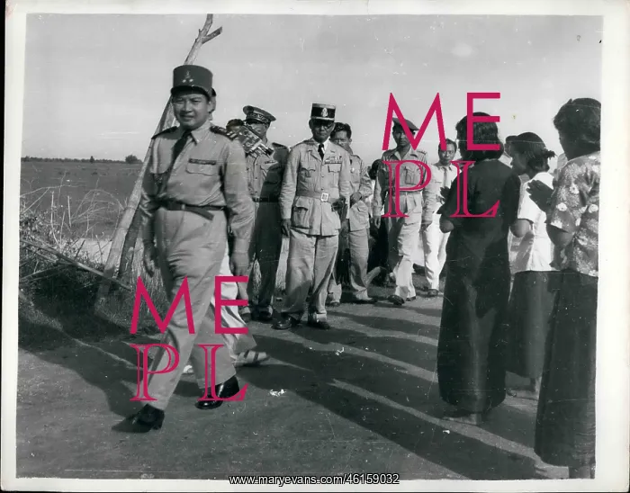 : King Sihanouk with supporters, West Cambodia : King Sihanouk with supporters, West Cambodia