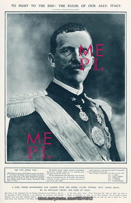 : King Victor Emmanuel III : King Victor Emmanuel III