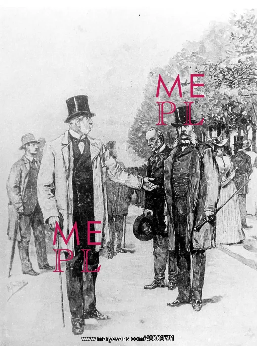 : King Wilhelm I. and Count Benedetti in Ems, 1870 : King Wilhelm I. and Count Benedetti in Ems, 1870