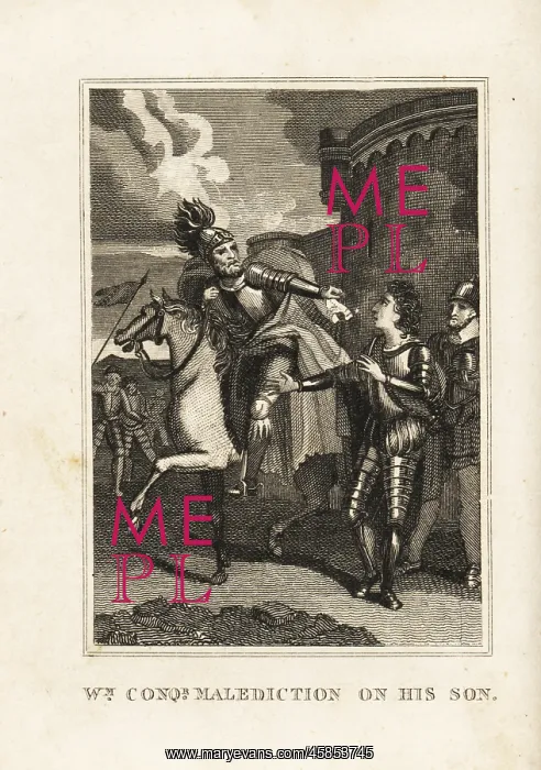  : King WIlliam I of England cursing his son Robert Curthose