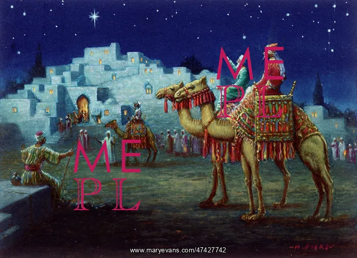 : Kings approaching Bethlehem : Kings approaching Bethlehem