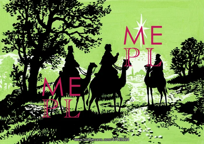 : The Three Kings approaching Bethlehem : The Three Kings approaching Bethlehem