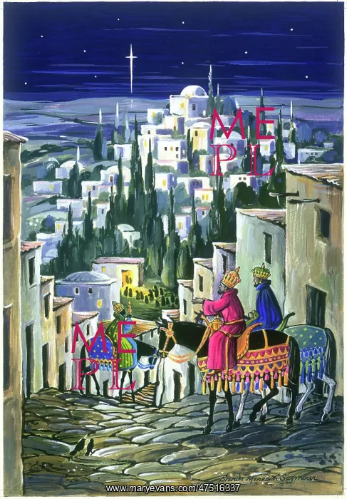 : The Three Kings arriving at Bethlehem by night
