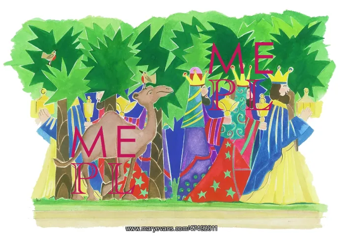  : Three Kings and camel