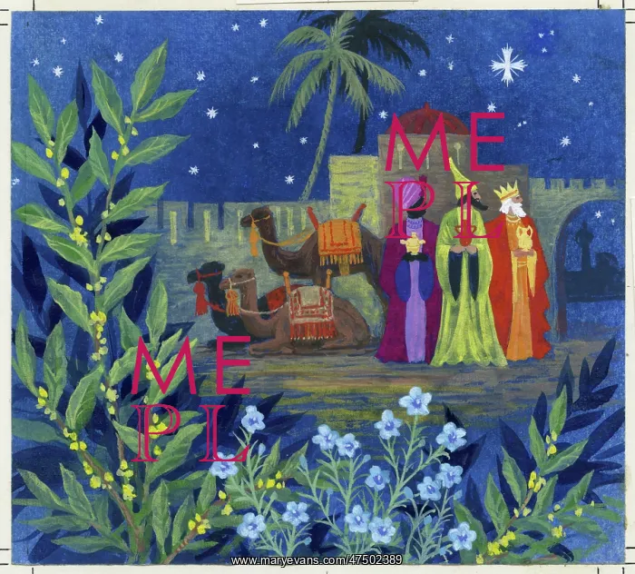 : Three Kings with Camels : Three Kings with Camels
