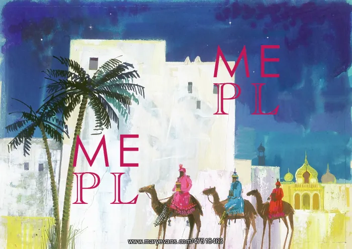 : Three Kings on camels at Bethlehem : Three Kings on camels at Bethlehem