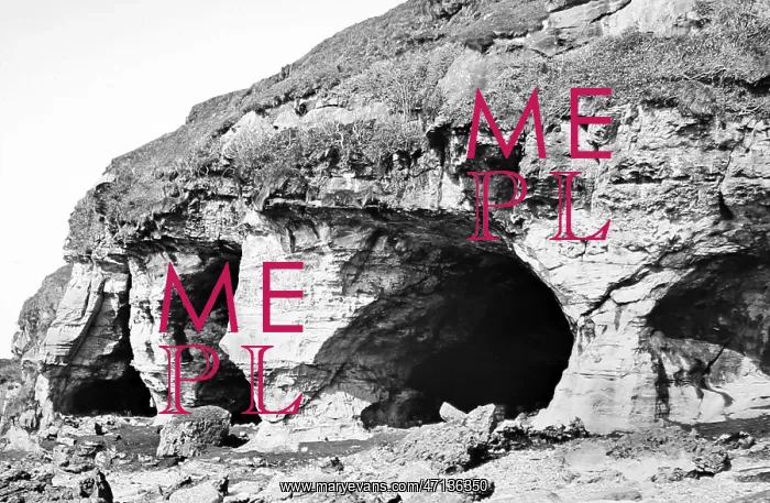 : King's Cave, isle of Arran, Scotland, Victorian period : King's Cave, isle of Arran, Scotland, Victorian period