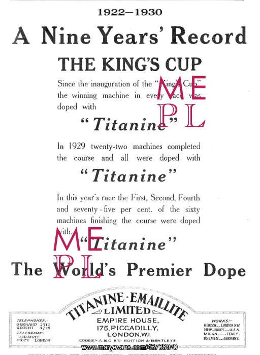 : King's Cup Winners Were Doped With Titanine : King's Cup Winners Were Doped With Titanine