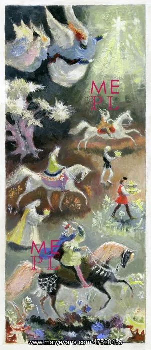 : The Three Kings following the Star : The Three Kings following the Star