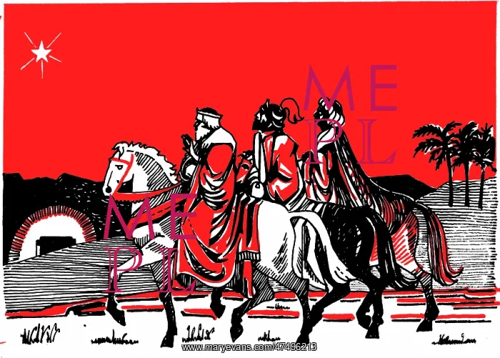 : The Three Kings on horseback : The Three Kings on horseback