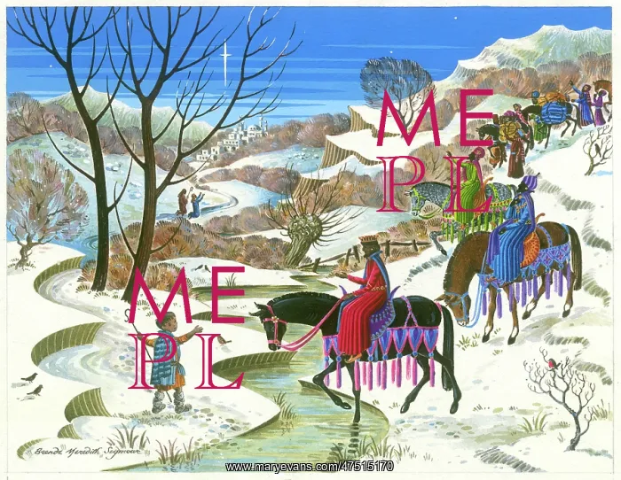: Three Kings journeying to Bethlehem : Three Kings journeying to Bethlehem