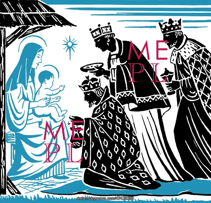 : Three Kings Offering Gifts : Three Kings Offering Gifts