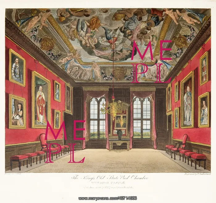 : The King's Old State Bedchamber, Windsor Castle : The King's Old State Bedchamber, Windsor Castle