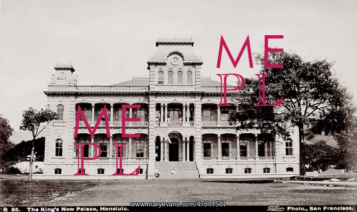 : The King's Palace, Honolulu, Hawaii, Isaiah Taber studio : The King's Palace, Honolulu, Hawaii, Isaiah Taber studio