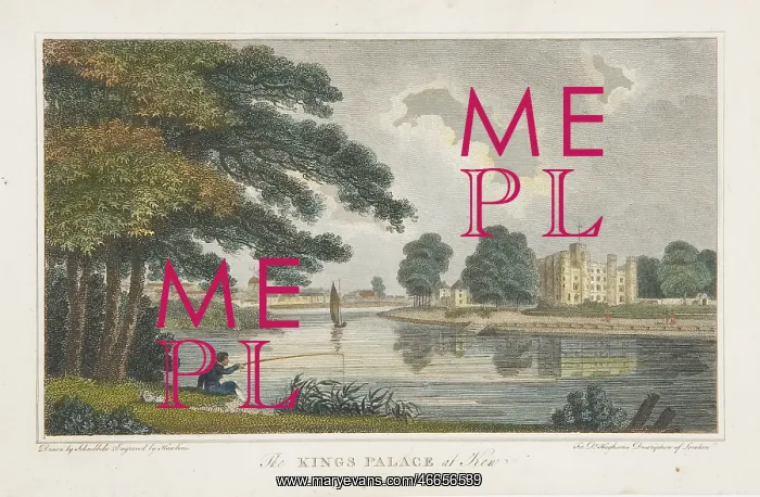 : The King's Palace at Kew, 1805 : The King's Palace at Kew, 1805