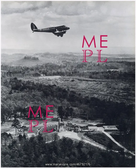 : The King's plane over Fort Belvedere : The King's plane over Fort Belvedere
