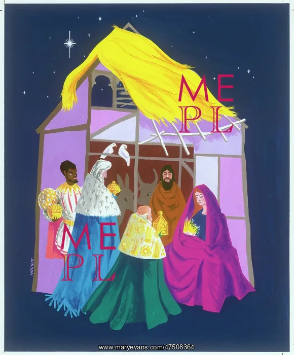  : Three Kings proferring Gifts at the Stable