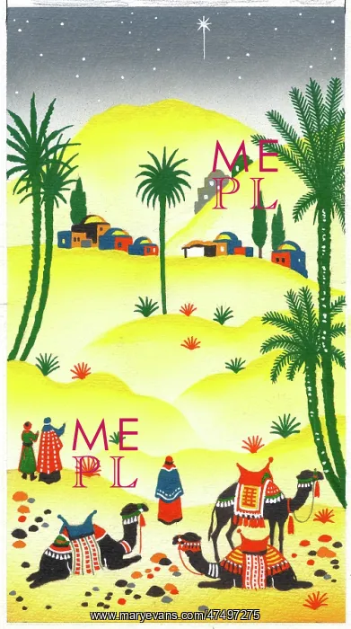  : Three Kings viewing Bethlehem from afar