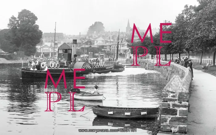  : Kingsbridge, Paddle Steamer on the River 1920