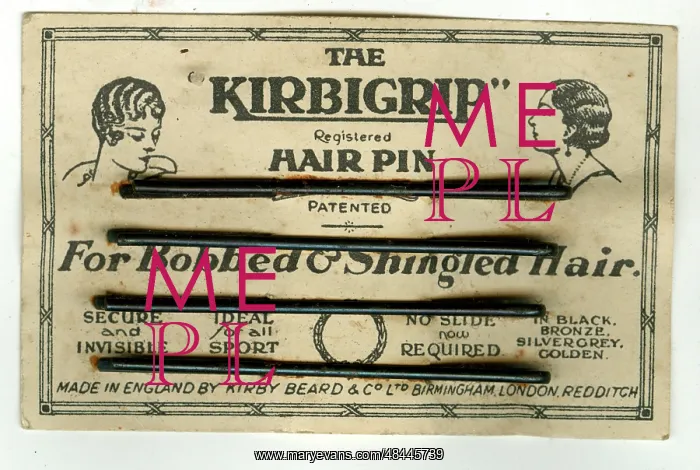 : Kirbigrip Hair Pins on a card : Kirbigrip Hair Pins on a card