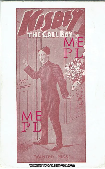 : Kisbey the Call Boy : Kisbey the Call Boy