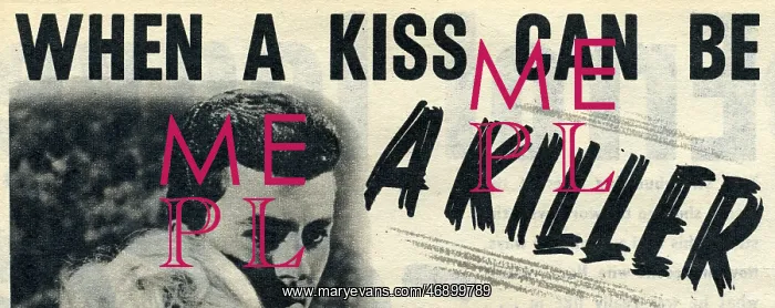 : When a kiss can be a killer, font : When a kiss can be a killer, font