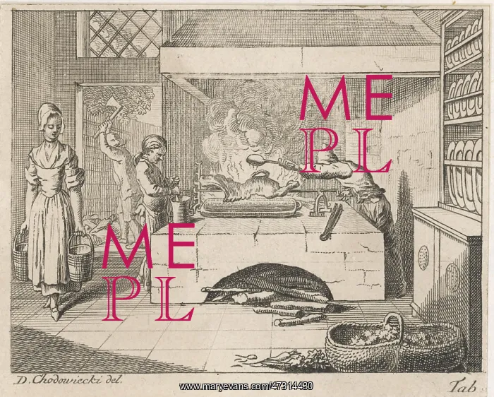 : KITCHEN SCENE C1760 : KITCHEN SCENE C1760