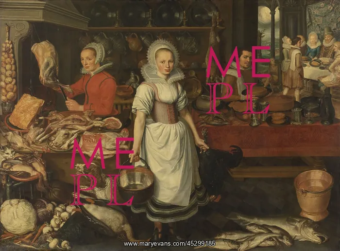 : Kitchen Scene with Parable of the Rich Man and Poor Lazarus : Kitchen Scene with Parable of the Rich Man and Poor Lazarus