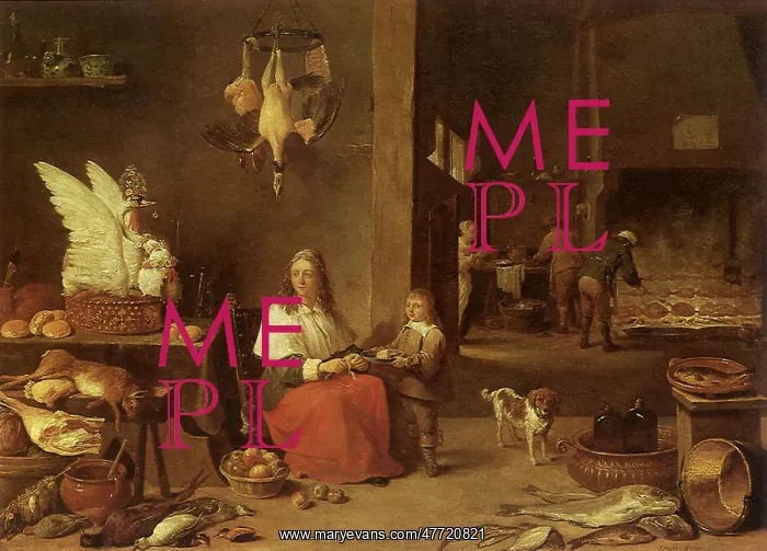  : Kitchen Scene, by Teniers