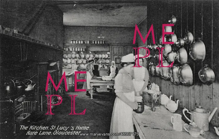 : Kitchen at St Lucy's Home, Gloucester : Kitchen at St Lucy's Home, Gloucester