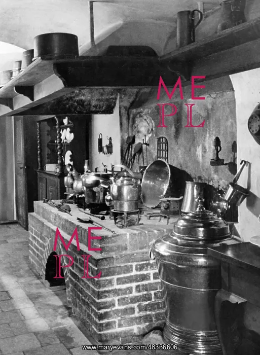 : Kitchen in the Uphagen House in Gdansk, 1939 : Kitchen in the Uphagen House in Gdansk, 1939