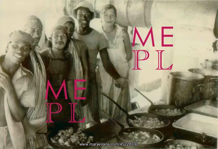 : Kitchen workers at the People's Temple Agricultural ? : Kitchen workers at the People's Temple Agricultural ?