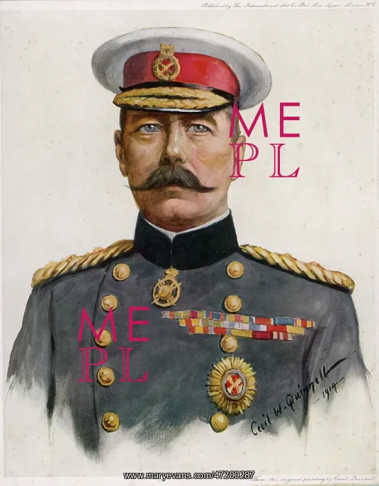  : KITCHENER. HORATIO, LORD KITCHENER 1ST EARL KITCHENER OF KHARTOUM (1850 - 1916), Soldier